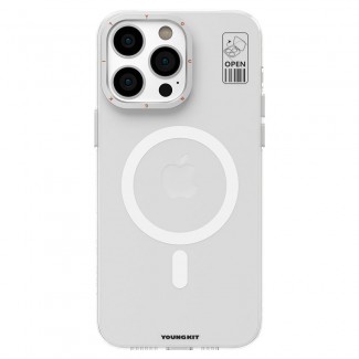 Apple iPhone 13 Pro Max Kılıf M-safe Şarj Özellikli Standlı YoungKit Hermit Bracket Serisi Kapak Apple iPhone 13 Pro Max Kılıf M-safe Şarj Özellikli Standlı YoungKit Hermit Bracket Serisi Kapak