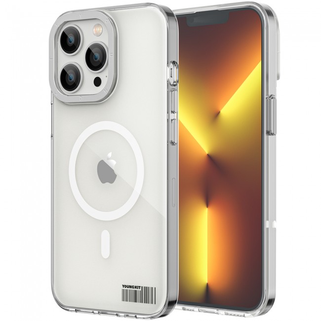 Apple iPhone 13 Pro Max Kılıf Magsafe Şarj Özellikli Youngkit Coloured Glaze Serisi Kapak Apple iPhone 13 Pro Max Kılıf Magsafe Şarj Özellikli Youngkit Coloured Glaze Serisi Kapak