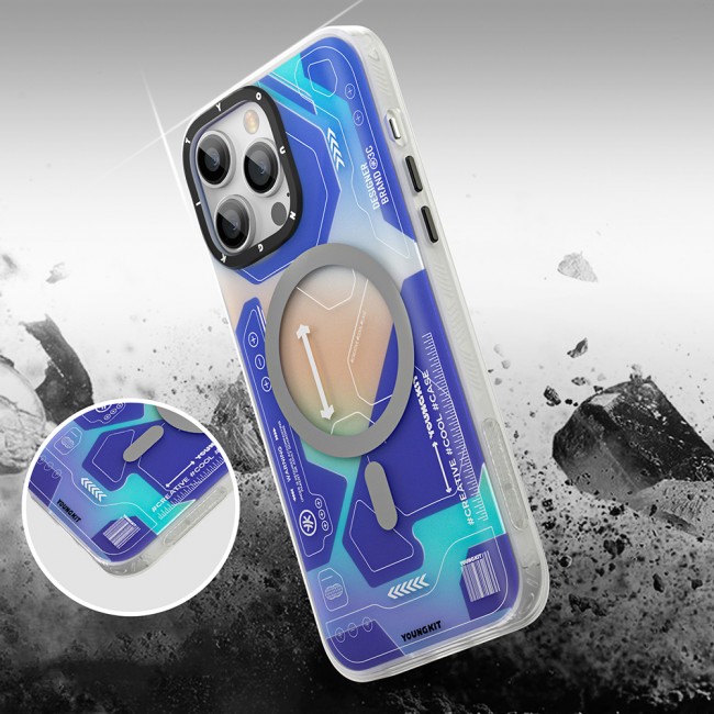 Apple iPhone 13 Pro Max Kılıf Magsafe Şarj Özellikli YoungKit Metaverse Serisi Kapak Apple iPhone 13 Pro Max Kılıf Magsafe Şarj Özellikli YoungKit Metaverse Serisi Kapak