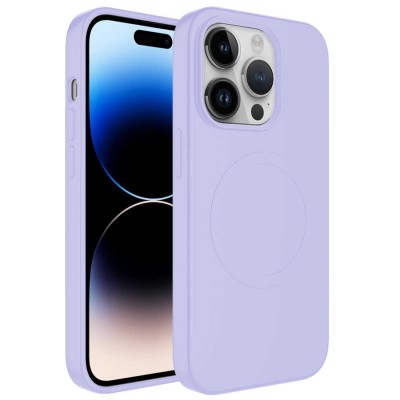 Bal-z Apple iPhone 13 Pro Max Kılıf M-safe Wireless Şarj Özellikli Pastel Renk Silikon  Plas Kapak