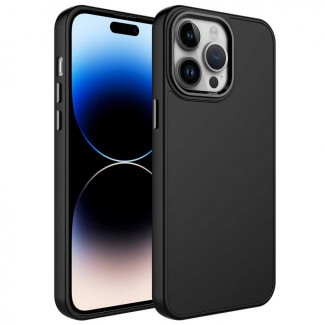 Apple iPhone 13 Pro Max Kılıf Metal Çerçeve ve Buton Tasarımlı Silikon Zore Luna Kapak Apple iPhone 13 Pro Max Kılıf Metal Çerçeve ve Buton Tasarımlı Silikon Zore Luna Kapak