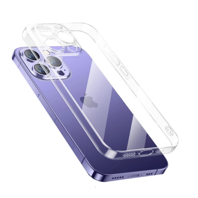 Bal-z Apple iPhone 13 Pro Max Kılıf Şeffaf Sert PC  Vayt Kapak