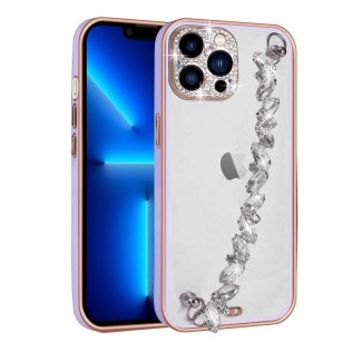 Apple iPhone 13 Pro Max Kılıf Taş Süslemeli Kamera Korumalı El Tutamaçlı Zore Blazer Kapak Apple iPhone 13 Pro Max Kılıf Taş Süslemeli Kamera Korumalı El Tutamaçlı Zore Blazer Kapak