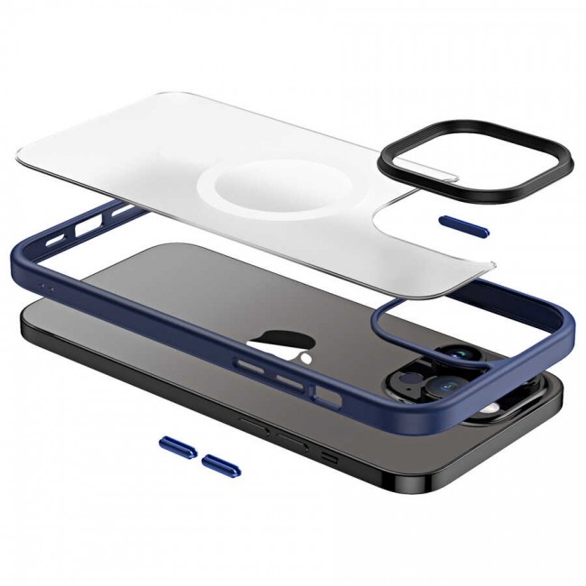 Apple iPhone 13 Pro Max Kılıf Wireless Şarj Özellikli Zore Hibrit Magsafe Kapak Apple iPhone 13 Pro Max Kılıf Wireless Şarj Özellikli Zore Hibrit Magsafe Kapak