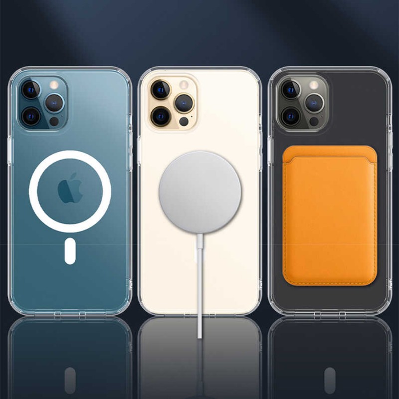 Bal-z Apple iPhone 13 Pro Max Kılıf Wiwu Magnetic Crystal Kapak
