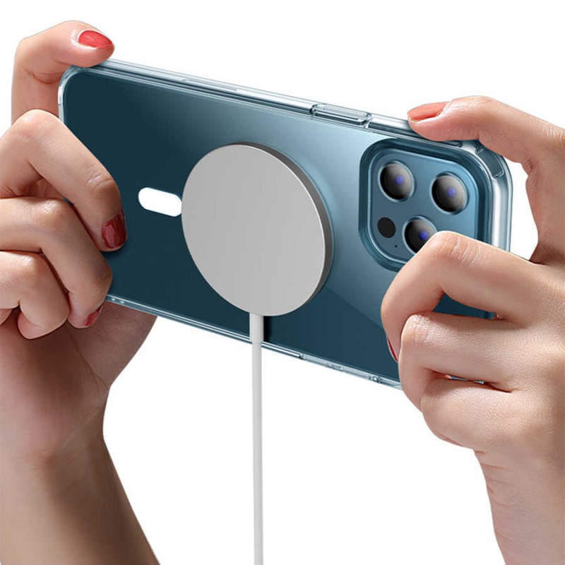 Bal-z Apple iPhone 13 Pro Max Kılıf Wiwu Magnetic Crystal Kapak