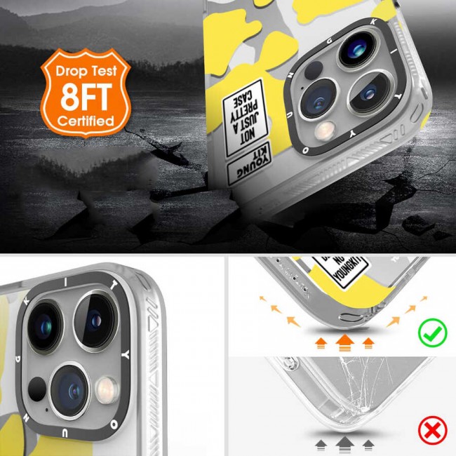 Apple iPhone 13 Pro Max Kılıf YoungKit Kamuflaj Serisi Kapak Apple iPhone 13 Pro Max Kılıf YoungKit Kamuflaj Serisi Kapak