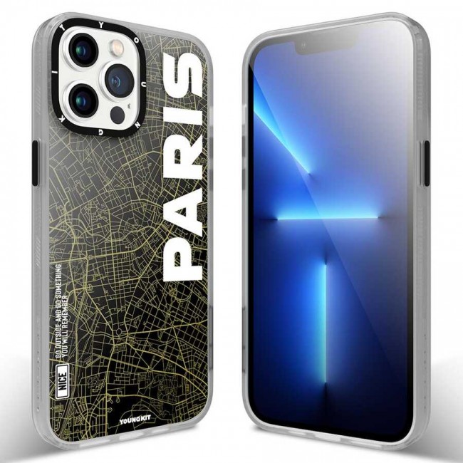 Apple iPhone 13 Pro Max Kılıf YoungKit World Trip Serisi Kapak Apple iPhone 13 Pro Max Kılıf YoungKit World Trip Serisi Kapak