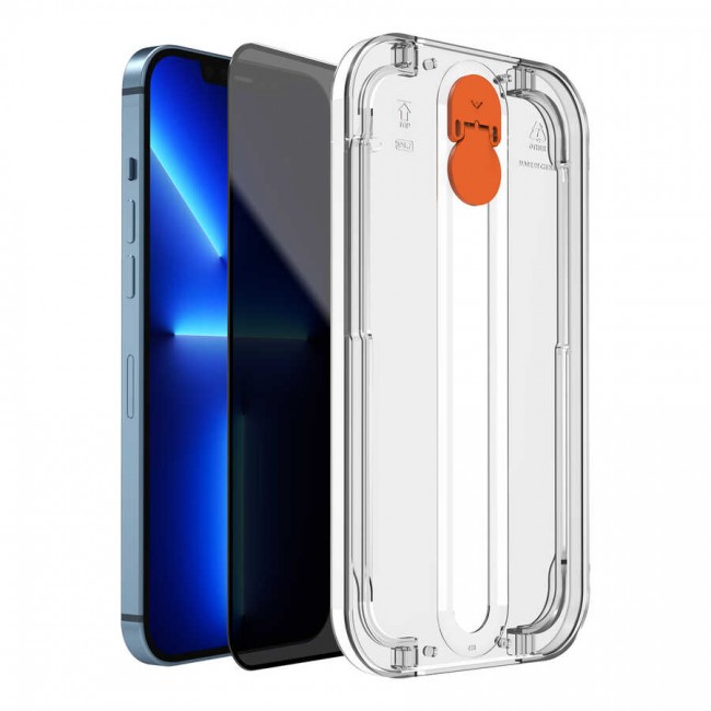 Apple iPhone 13 Pro Max Wiwu Easy İnstall iPrivacy Temperli Ekran Koruyucu