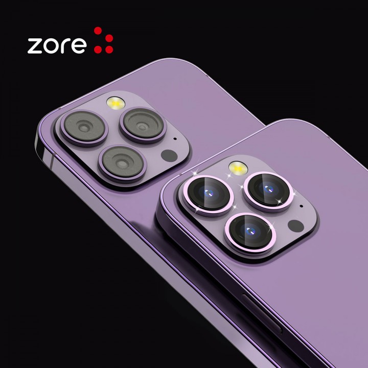 Apple iPhone 13 Pro Max Zore CL-12 Premium Safir Parmak İzi Bırakmayan Anti-Reflective Kamera Lens Koruyucu