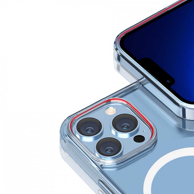 Apple iPhone 13 Pro Wiwu Magsafe Şarj Özellikli Lens Korumalı Şeffaf Silikon Kapak Apple iPhone 13 Pro Wiwu Magsafe Şarj Özellikli Lens Korumalı Şeffaf Silikon Kapak