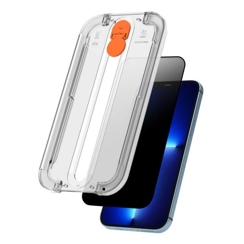 Bal-z Apple iPhone 13 Wiwu Easy İnstall iPrivacy Temperli Ekran Koruyucu
