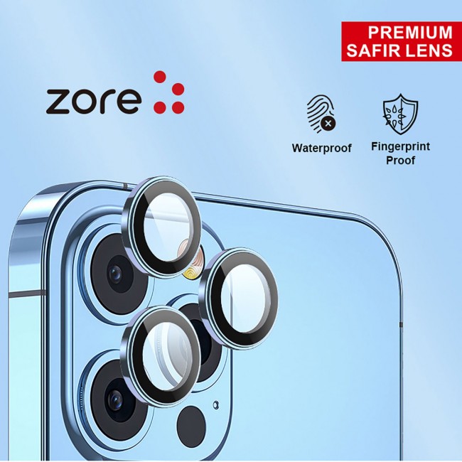 Apple iPhone 13 Zore CL-12 Premium Safir Parmak İzi Bırakmayan Anti-Reflective Kamera Lens Koruyucu