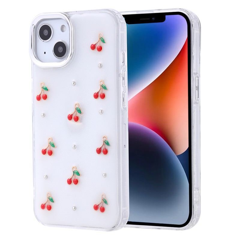 Bal-z Apple iPhone 14 Kılıf Airbag Tasarımlı Simli Şeffaf Zore Kutup Kapak