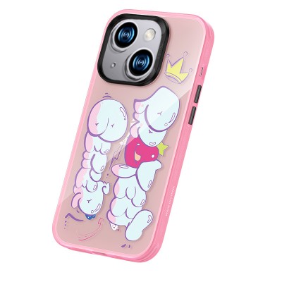 Bal-z Apple iPhone 14 Kılıf Airbagli TPU Yazı Temalı Benks Dynamic New Kapak