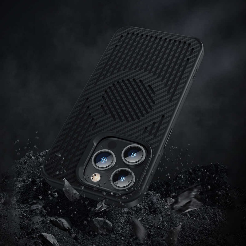 Bal-z Apple iPhone 14 Kılıf Benks Magnetic Cooling Kevlar Soğutucu Özellikli Telefon Kılıfı