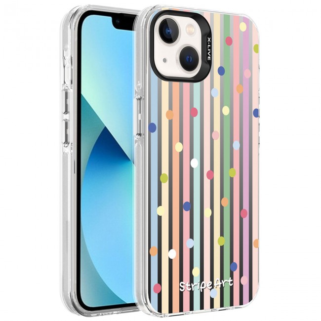 Apple iPhone 14 Kılıf Desenli Zore Silver Sert Kapak Apple iPhone 14 Kılıf Desenli Zore Silver Sert Kapak