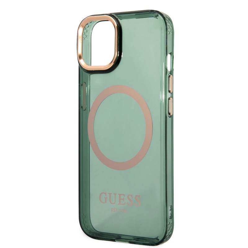 Bal-z Apple iPhone 14 Kılıf GUESS M-safe Şarj Özellikli Airbagli Dizayn Kapak