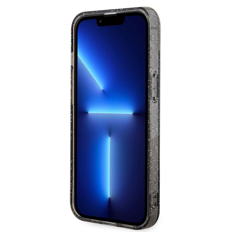 Bal-z Apple iPhone 14 Kılıf GUESS M-safe Şarj Özellikli Glitter Kapak