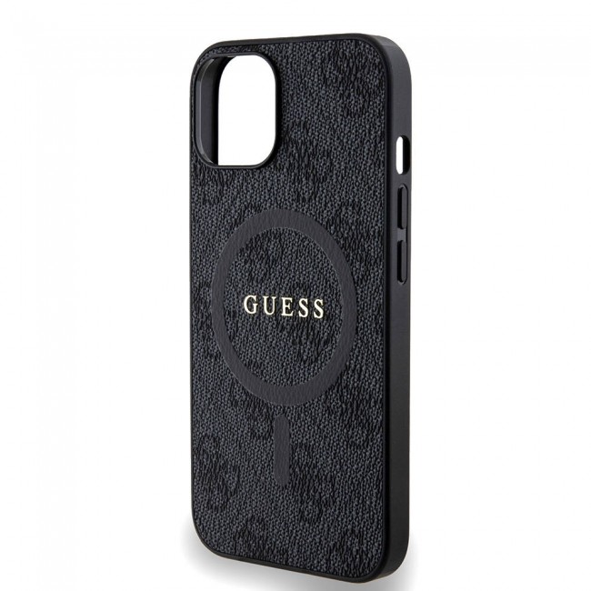 Apple iPhone 14 Kılıf Guess Orjinal Lisanslı Magsafe Şarj Özellikli 4G Desenli Yazı Logolu Kapak