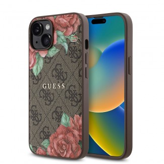 Apple iPhone 14 Kılıf Guess Orjinal Lisanslı M-safe Şarj Özellikli Gül Baskılı 4G Desenli Yazı Logolu Kapak Apple iPhone 14 Kılıf Guess Orjinal Lisanslı M-safe Şarj Özellikli Gül Baskılı 4G Desenli Yazı Logolu Kapak