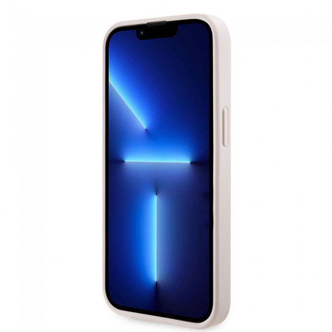 Apple iPhone 14 Kılıf Guess Orjinal Lisanslı PU Deri Taşlı Üçgen Logo 4G Desenli Kapak Apple iPhone 14 Kılıf Guess Orjinal Lisanslı PU Deri Taşlı Üçgen Logo 4G Desenli Kapak