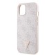 Apple iPhone 14 Kılıf Guess Orjinal Lisanslı PU Deri Taşlı Üçgen Logo 4G Desenli Kapak Apple iPhone 14 Kılıf Guess Orjinal Lisanslı PU Deri Taşlı Üçgen Logo 4G Desenli Kapak