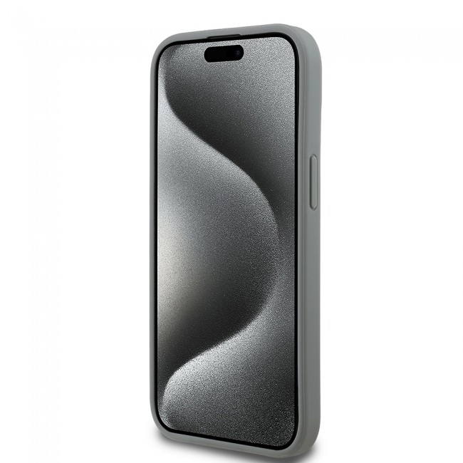Apple iPhone 14 Kılıf Guess Orjinal Lisanslı Taşlı Arka Yüzey Üçgen Logolu Kapak