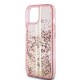 Apple iPhone 14 Kılıf Guess Orjinal Lisanslı Transparan Sıvılı Simli Altın Çizgili Kapak Apple iPhone 14 Kılıf Guess Orjinal Lisanslı Transparan Sıvılı Simli Altın Çizgili Kapak