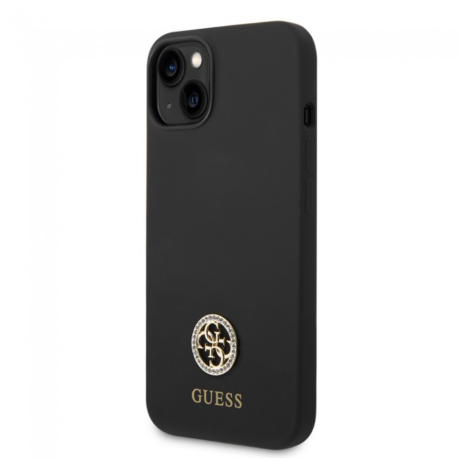 Apple iPhone 14 Kılıf Guess Orjinal Lisanslı Yazı ve Taşlı 4G Logolu Silikon Kapak Apple iPhone 14 Kılıf Guess Orjinal Lisanslı Yazı ve Taşlı 4G Logolu Silikon Kapak