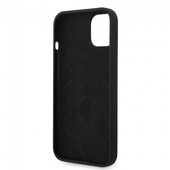 Apple iPhone 14 Kılıf Guess Orjinal Lisanslı Yazı ve Taşlı 4G Logolu Silikon Kapak Apple iPhone 14 Kılıf Guess Orjinal Lisanslı Yazı ve Taşlı 4G Logolu Silikon Kapak
