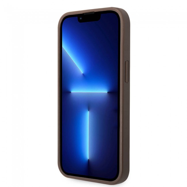 Apple iPhone 14 Kılıf Guess PU Deri Büyük Metal Logo Dizaynlı Kapak Apple iPhone 14 Kılıf Guess PU Deri Büyük Metal Logo Dizaynlı Kapak