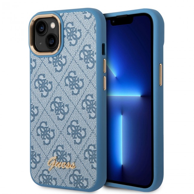 Apple iPhone 14 Kılıf GUESS PU Deri Metal Logo Dizaynlı Kapak Apple iPhone 14 Kılıf GUESS PU Deri Metal Logo Dizaynlı Kapak