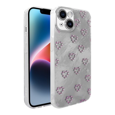 Bal-z Apple iPhone 14 Kılıf Kamera Korumalı Figürlü Zore Ponti Silikon Kapak