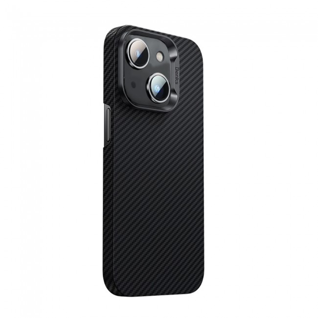 Apple iPhone 14 Kılıf Karbon Fiber Benks 600D Essential Kevlar Kapak Apple iPhone 14 Kılıf Karbon Fiber Benks 600D Essential Kevlar Kapak