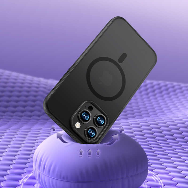 Bal-z Apple iPhone 14 Kılıf Kenarları Silikon Airbagli Mat Arka Yüzey Benks Icesand Kapak