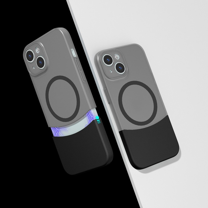 Bal-z Apple iPhone 14 Kılıf M-Safe Şarj Özellikli Mıknatıslı Zore Duble Kapak