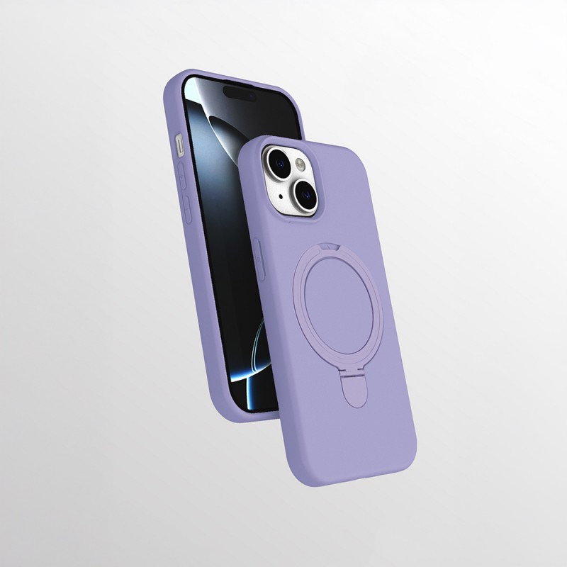 Bal-z Apple iPhone 14 Kılıf M-safe Şarj Özellikli Standlı Zore Samara Kapak