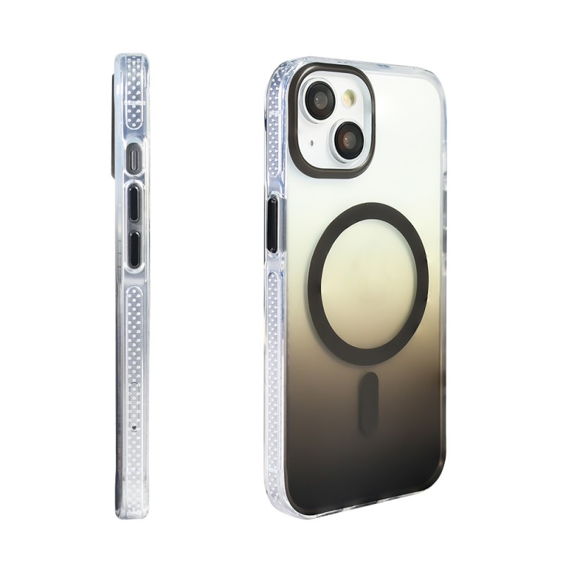 Bal-z Apple iPhone 14 Kılıf M-safe Şarj Özellikli Transparan Renk Geçişli  Toros Kapak