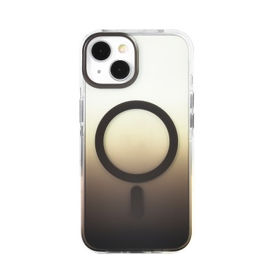 Bal-z Apple iPhone 14 Kılıf M-safe Şarj Özellikli Transparan Renk Geçişli  Toros Kapak