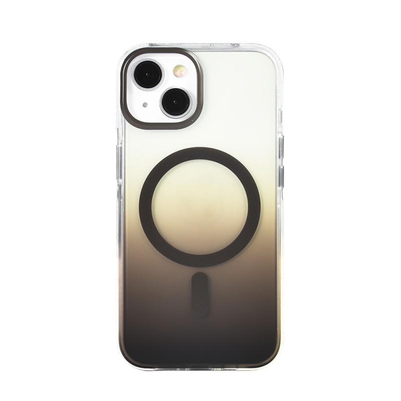 Bal-z Apple iPhone 14 Kılıf M-safe Şarj Özellikli Transparan Renk Geçişli  Toros Kapak