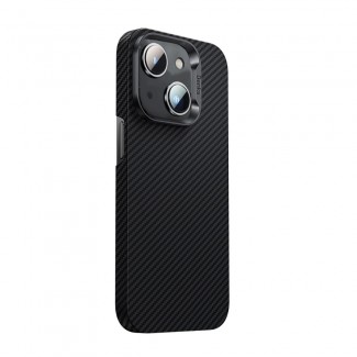 Apple iPhone 14 Kılıf M-safe Özellikli Karbon Fiber Benks 600D Essential Kevlar Kapak Apple iPhone 14 Kılıf M-safe Özellikli Karbon Fiber Benks 600D Essential Kevlar Kapak
