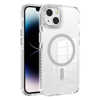 Bal-z Apple iPhone 14 Kılıf M-safe Şarj Özellikli Airbagli Takılabilir Askı Aparatlı  Nana Kapak