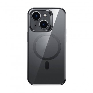 Apple iPhone 14 Kılıf M-safe Şarj Özellikli Cam Yüzey Benks Electroplated Kapak Apple iPhone 14 Kılıf M-safe Şarj Özellikli Cam Yüzey Benks Electroplated Kapak