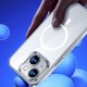 Apple iPhone 14 Kılıf Magsafe Şarj Özellikli Cam Yüzey Benks Electroplated Kapak Apple iPhone 14 Kılıf Magsafe Şarj Özellikli Cam Yüzey Benks Electroplated Kapak