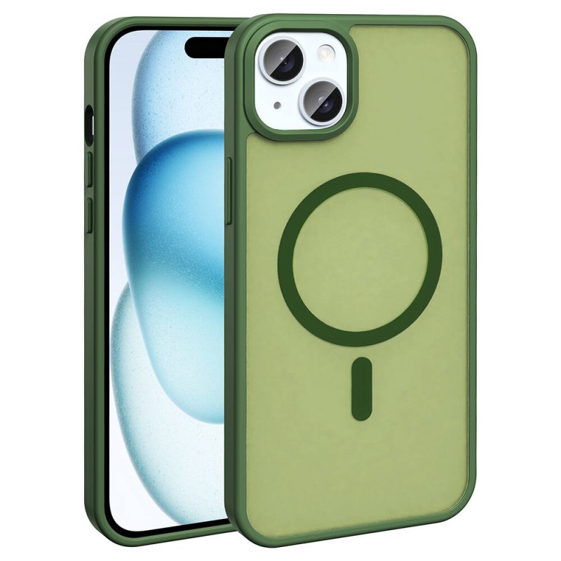 Bal-z Apple iPhone 14 Kılıf M-safe Şarj Özellikli Mat Arka Yüzey  Sio Kapak