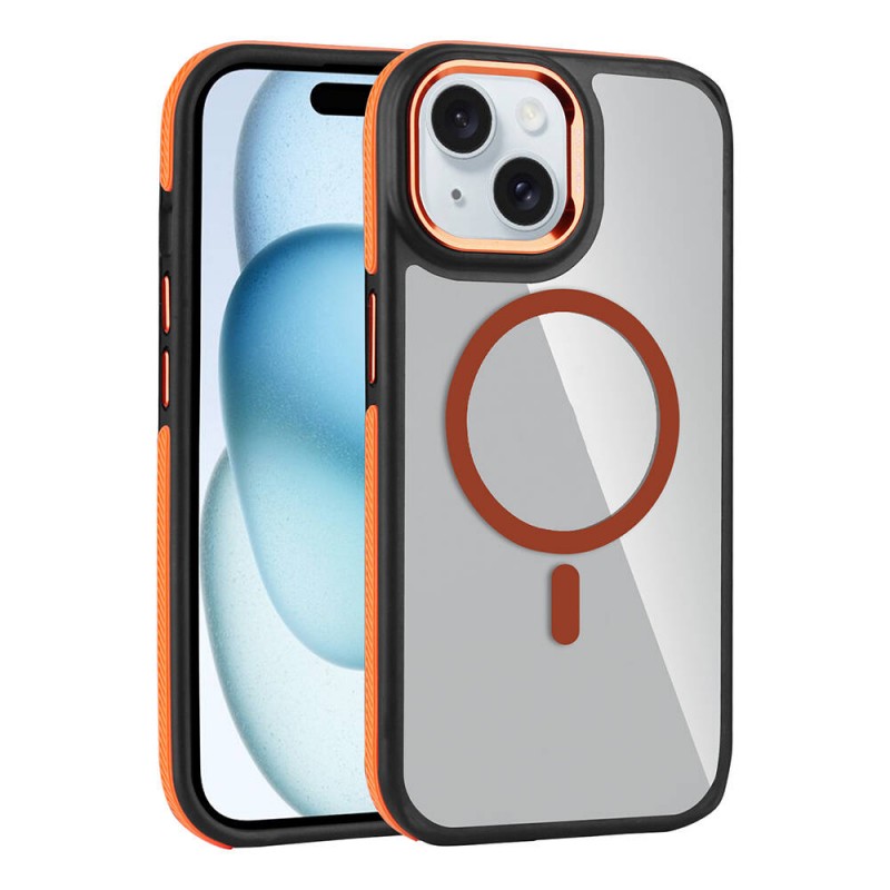 Bal-z Apple iPhone 14 Kılıf M-safe Şarj Özellikli Mat Görünümlü  Solo Kapak