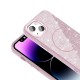 Apple iPhone 14 Kılıf Magsafe Şarj Özellikli Parlayan Simli Zore Okso Kapak Apple iPhone 14 Kılıf Magsafe Şarj Özellikli Parlayan Simli Zore Okso Kapak