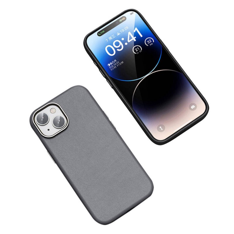 Bal-z Apple iPhone 14 Kılıf M-safe Şarj Özellikli PU Deri  Adora Kapak