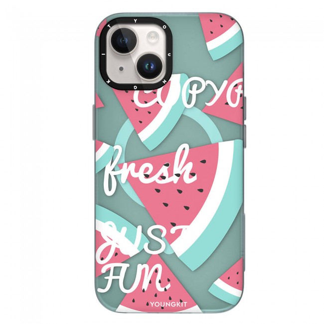 Apple iPhone 14 Kılıf Magsafe Şarj Özellikli Yaz Meyvesi Desenli Youngkit Fruity Flavour Serisi Kapak Apple iPhone 14 Kılıf Magsafe Şarj Özellikli Yaz Meyvesi Desenli Youngkit Fruity Flavour Serisi Kapak